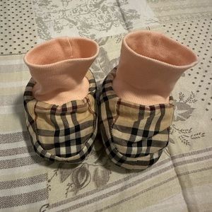 Infant Girl Burberry Shoe/Sock